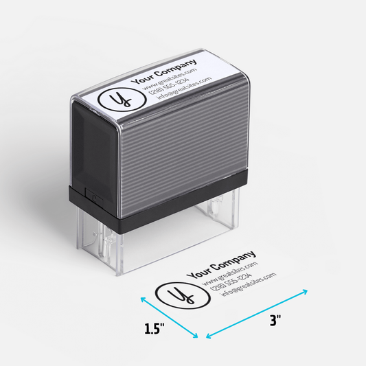 Large Rectangular Self-Inking Stamp