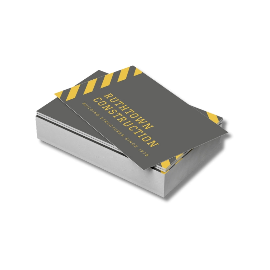 Waterproof business cards printed on durable synthetic stock