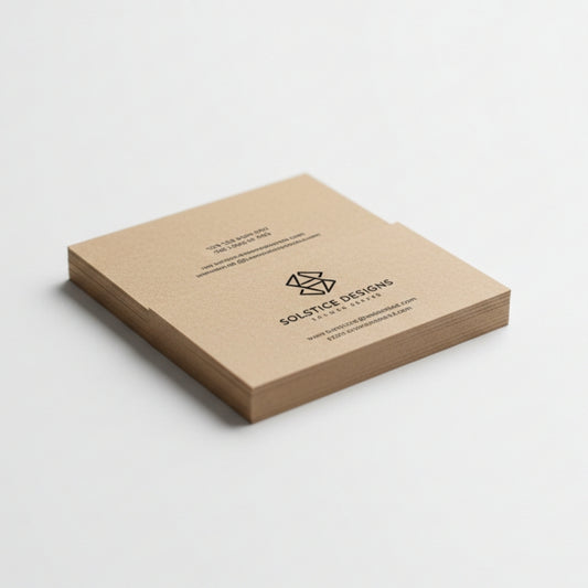 Kraft Paper Business Cards (18pt)