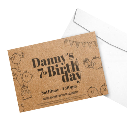 Kraft Paper Invitations & Announcements