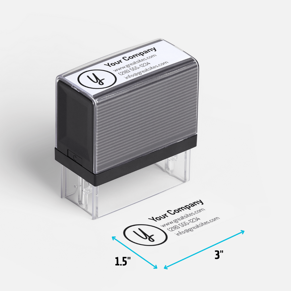 Large Rectangular Self-Inking Stamp