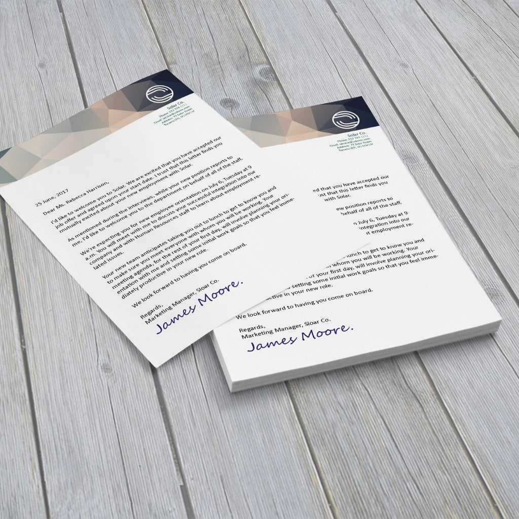 Standard Letterhead