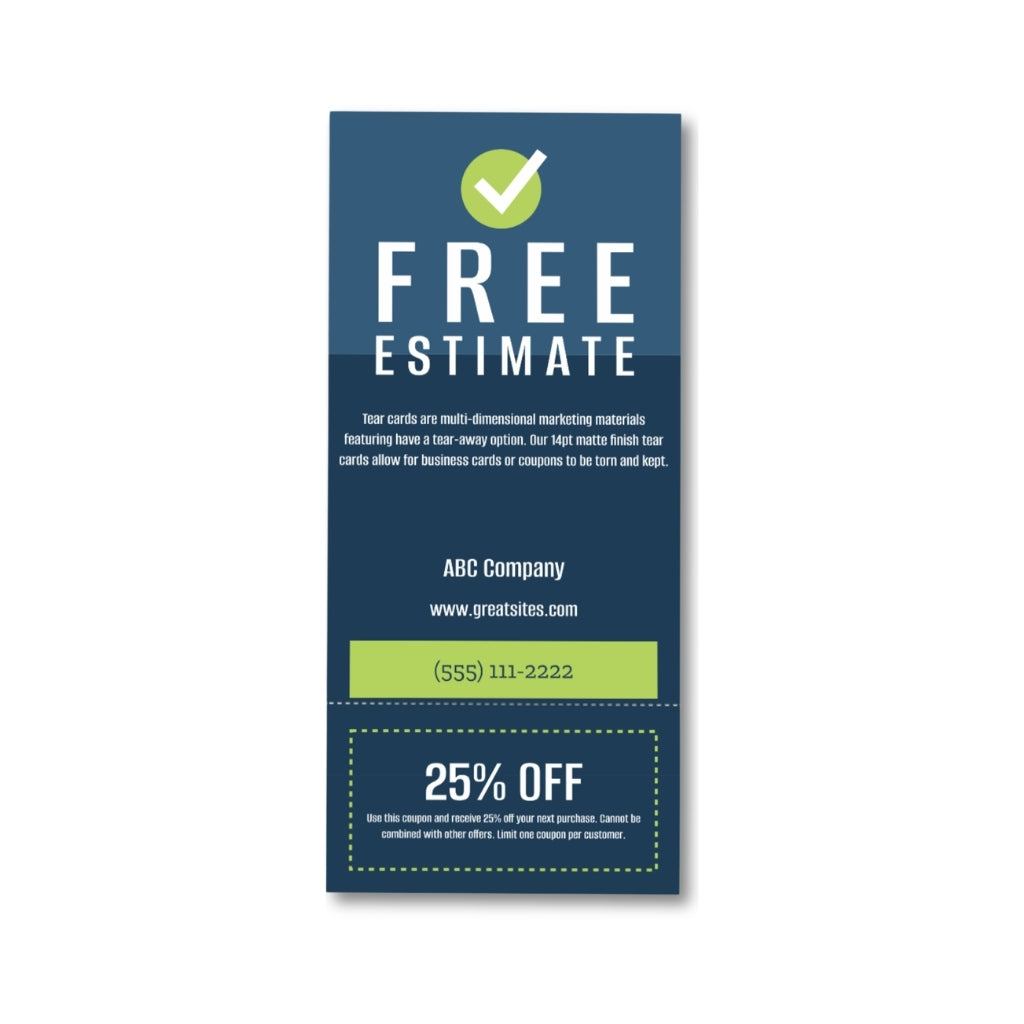 Matte Tear Cards