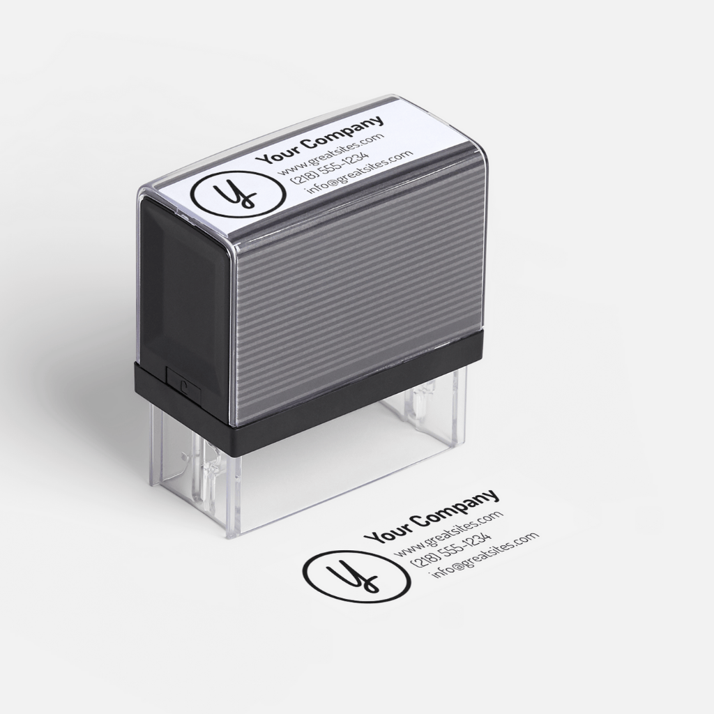 Large Rectangular Self-Inking Stamp
