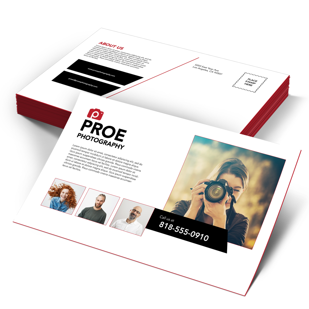 Ultra-thick 32pt painted edge postcards with colorful edges and uncoated finish