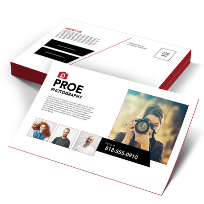 Ultra-thick 32pt painted edge postcards with colorful edges and uncoated finish