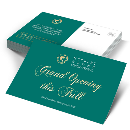 Raised Foil Postcards