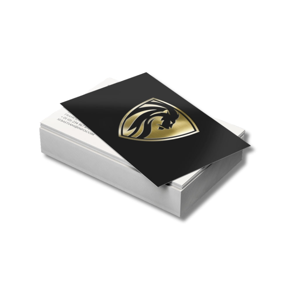 Gold Raised Foil Business Cards (18pt)