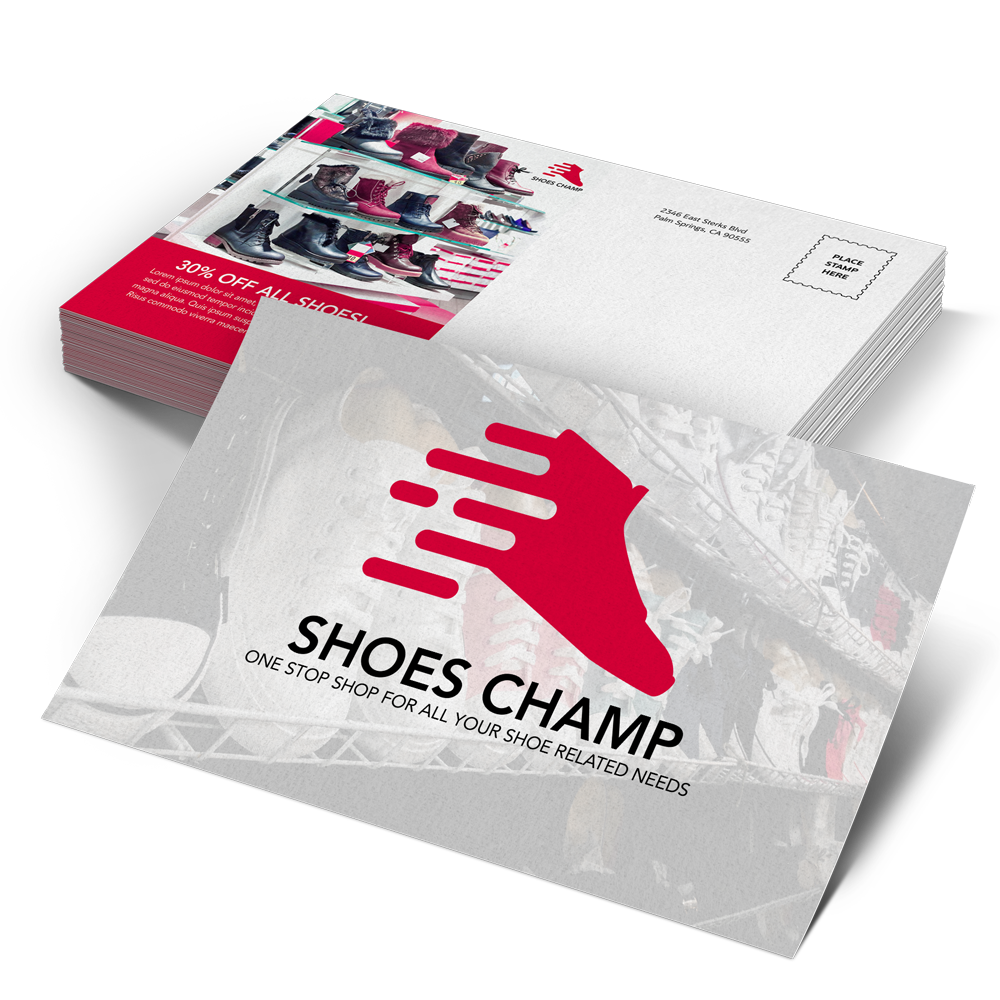 Suede postcards with soft-touch velvet finish and thick laminated cardstock