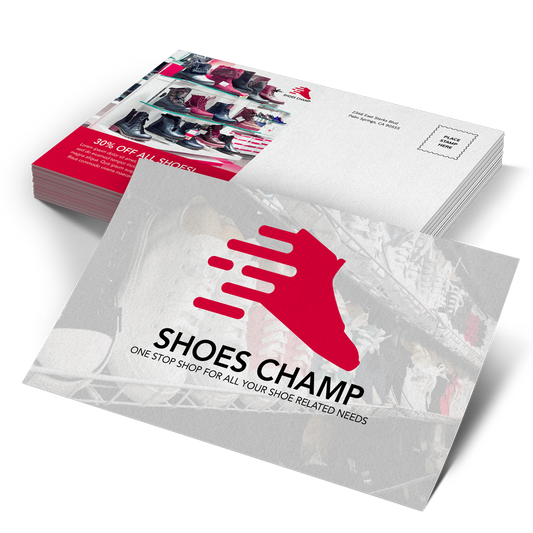 Suede postcards with soft-touch velvet finish and thick laminated cardstock