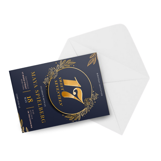 Gold Raised Foil Invitations & Announcements