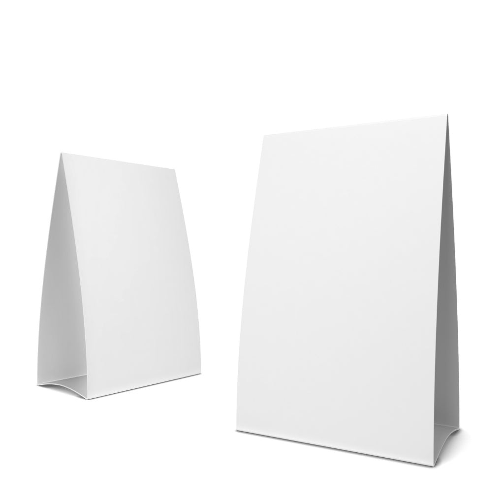 Matte Table Tent Cards